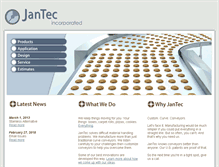 Tablet Screenshot of jantec.com